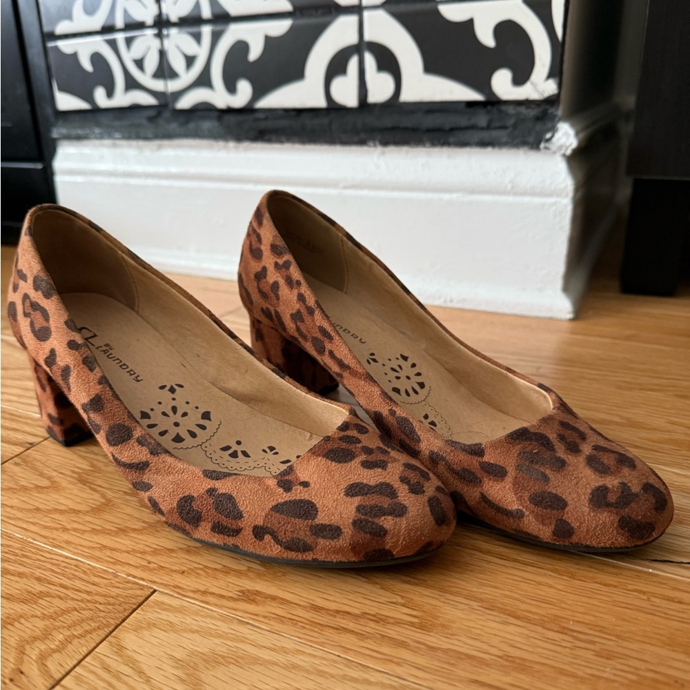 CL by Laundry Leopard Print Heels